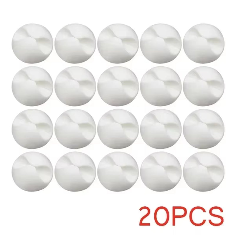 Car Dashboard Data Cable Clip Self-Adhesive USB Line Hub Wire Holder Fixing Clamp Office Desk Wire Organizer Accessories