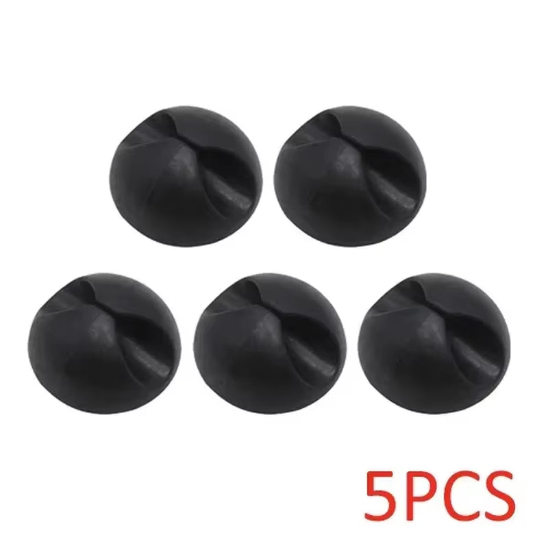 Car Dashboard Data Cable Clip Self-Adhesive USB Line Hub Wire Holder Fixing Clamp Office Desk Wire Organizer Accessories